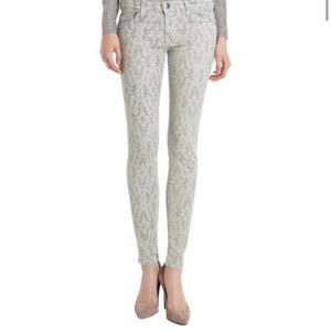 Current/Elliott The Ankle Skinny Light Grey Antique Lace, never worn.